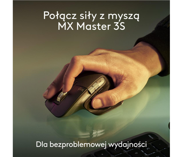 LOGITECH Klawiatura MX Keys S for Mac Space Grey US 920-011637 - 1261398 - zdjęcie 11